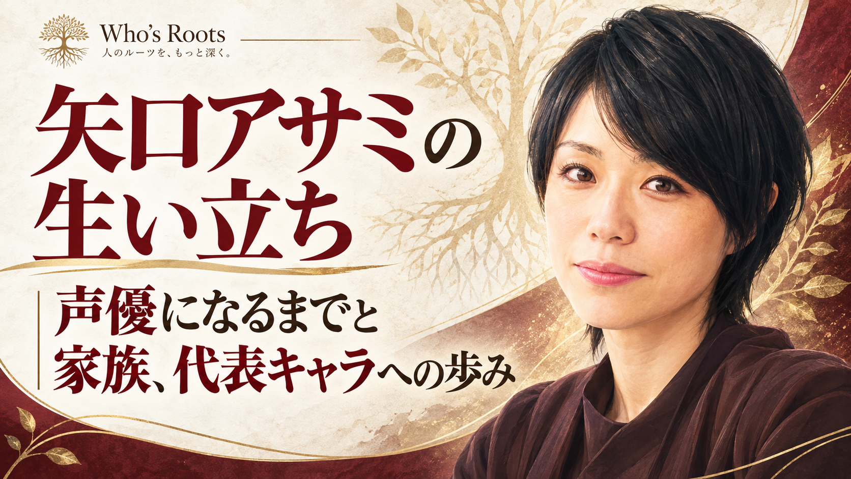 矢口アサミの生い立ちと、声優になるまでの歩みや家族、代表キャラを扱う人物ビジュアル